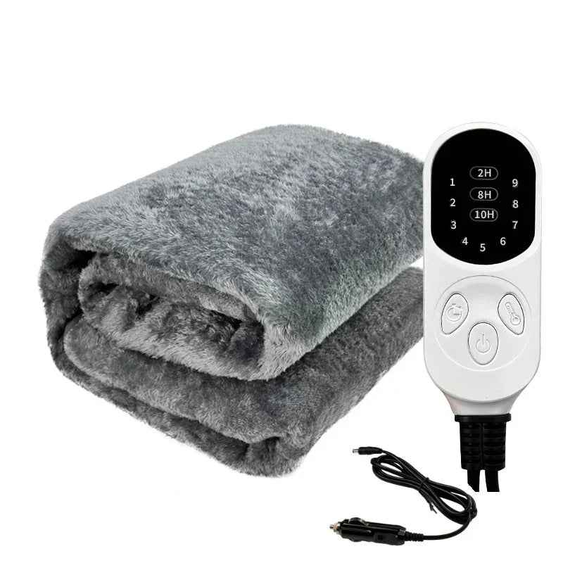 12V Heated Car Blanket | Adjustable Warmth with Automatic Shut-Off 0