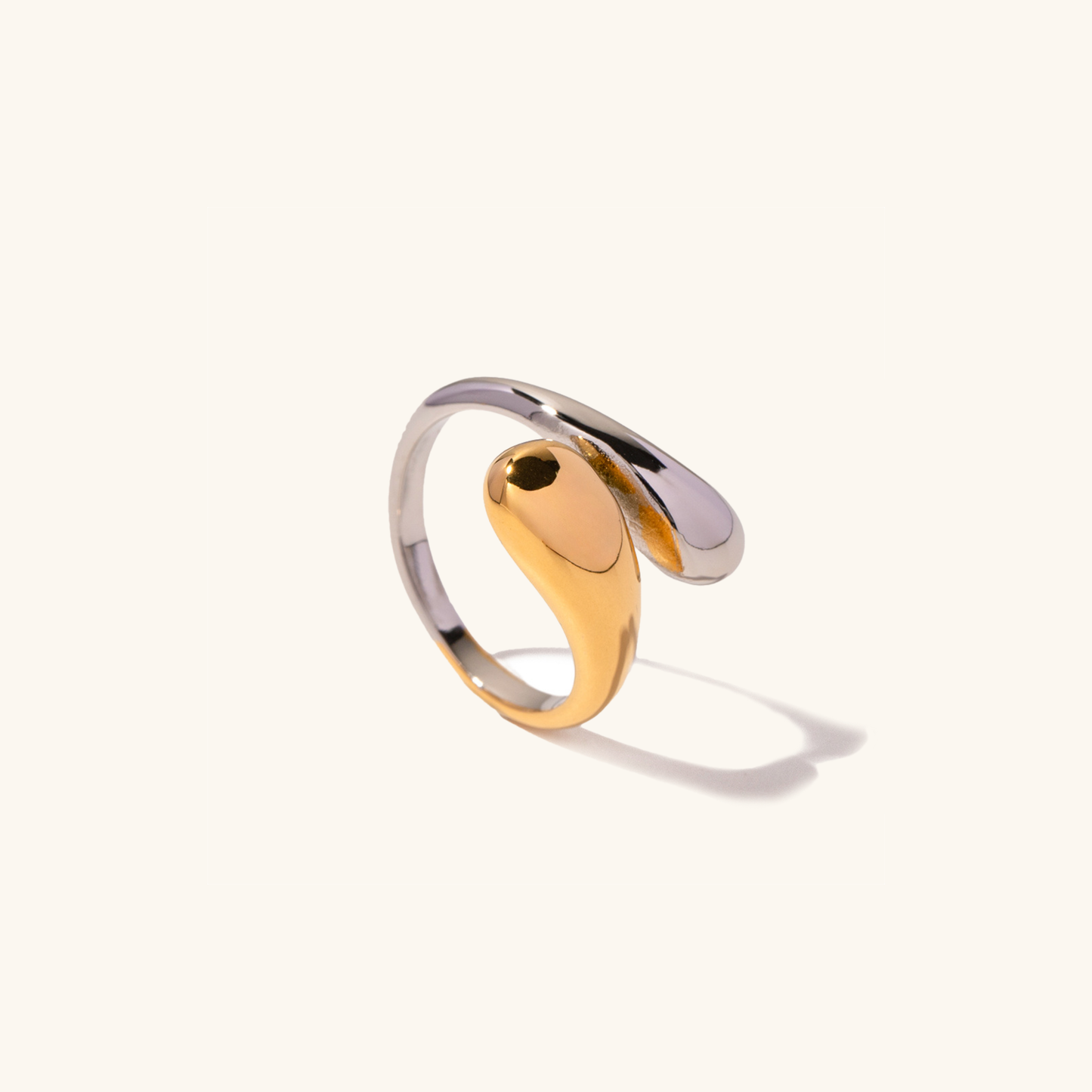 Adjustable Gold Ring | Ethically Sourced 18k Gold-Plated Stainless Steel 5