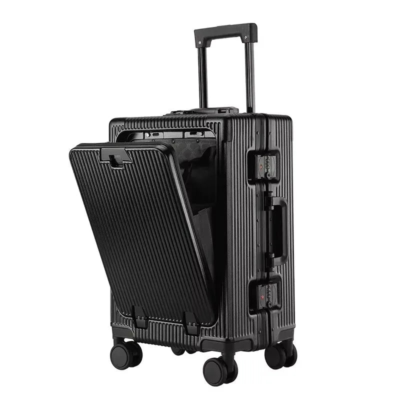 Aluminum Carry-On Suitcase | Durable Hardshell with USB Charging Port 3
