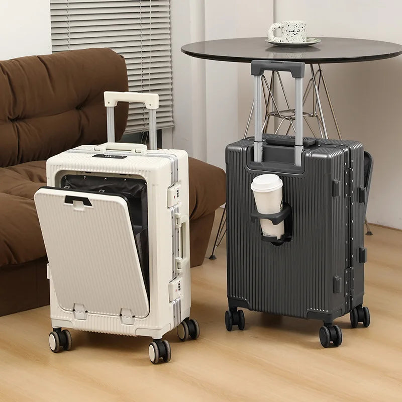 Aluminum Carry-On Suitcase | Durable Hardshell with USB Charging Port 7