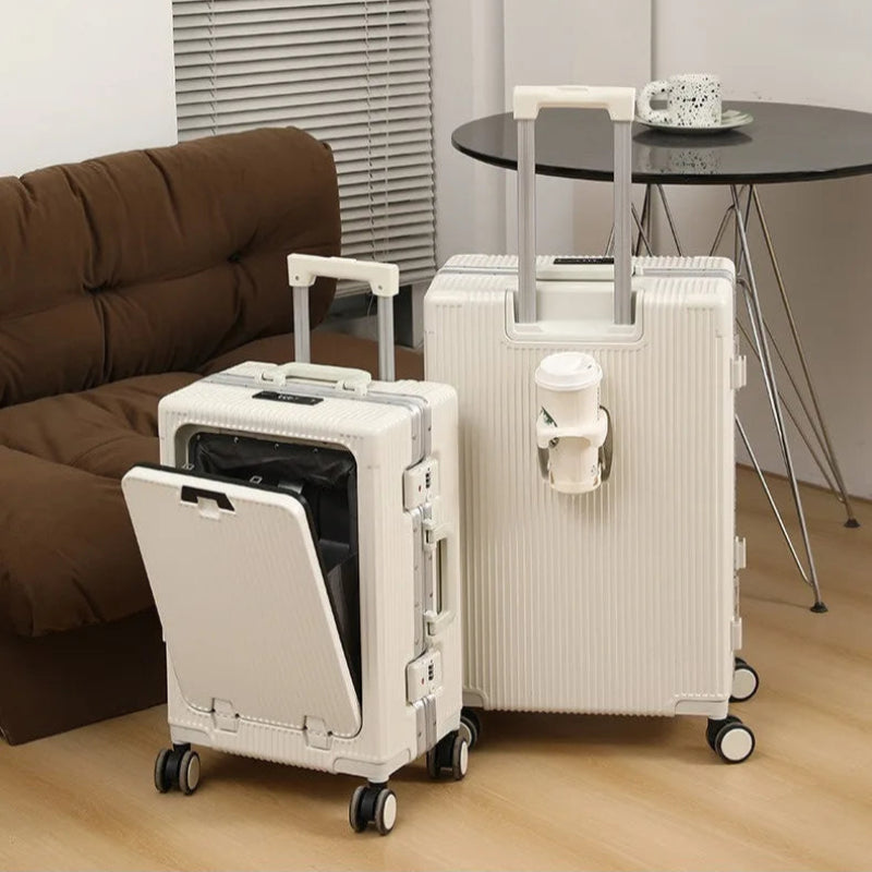 Aluminum Carry-On Suitcase | Durable Hardshell with USB Charging Port 8