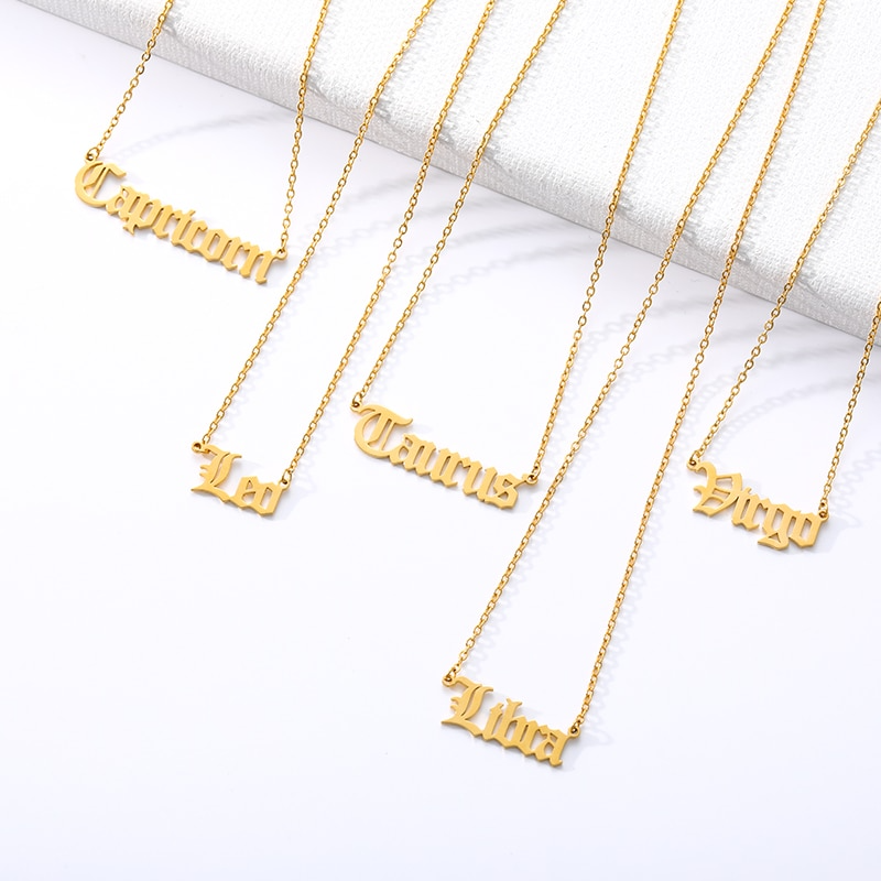 Astro Zodiac Necklace | 18K Gold/Silver Plated Stainless Steel 1