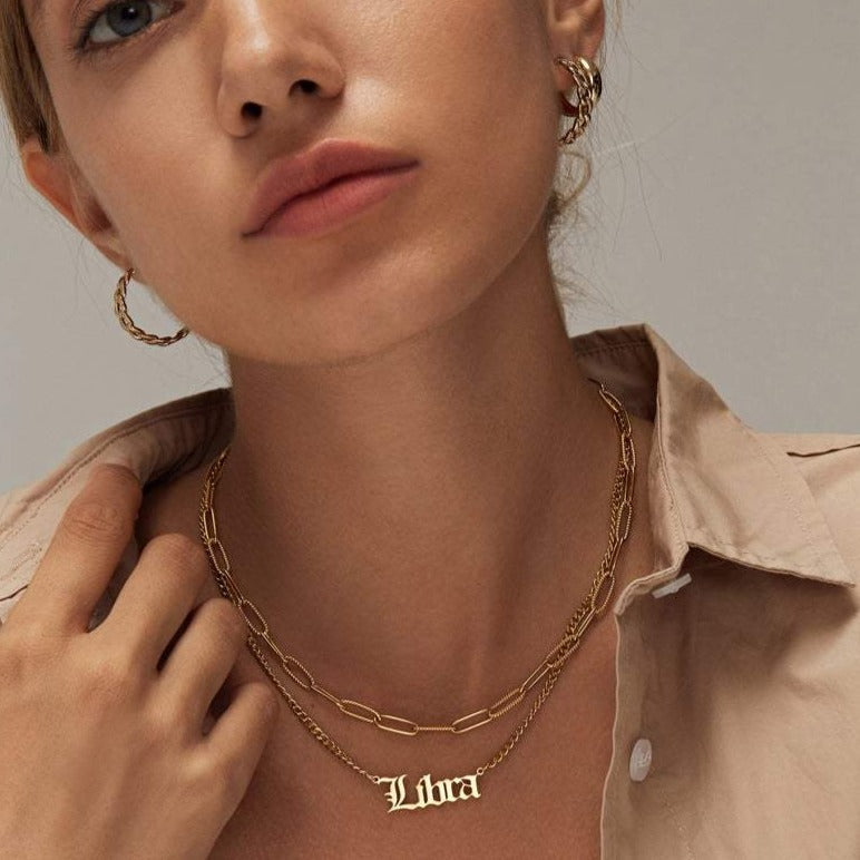 Astro Zodiac Necklace | 18K Gold/Silver Plated Stainless Steel 2