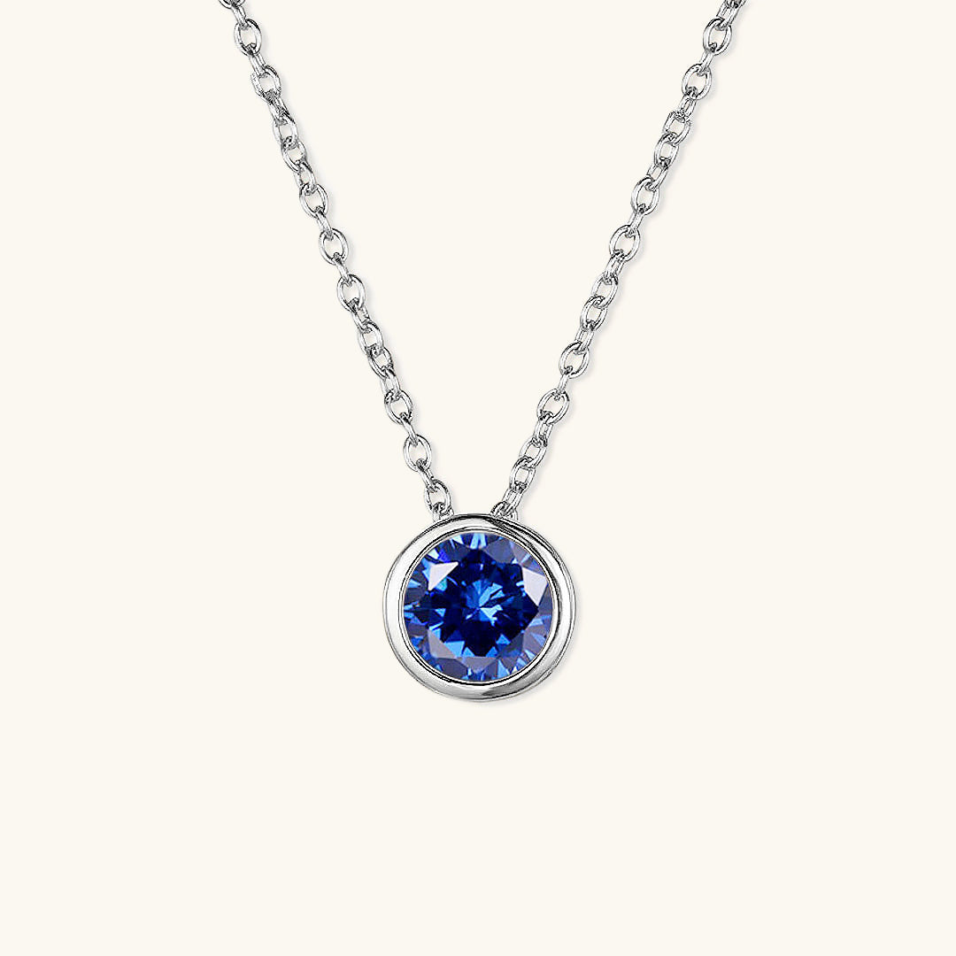 Birthstone Necklace | Gold Pendant with Sparkling Gemstone 17