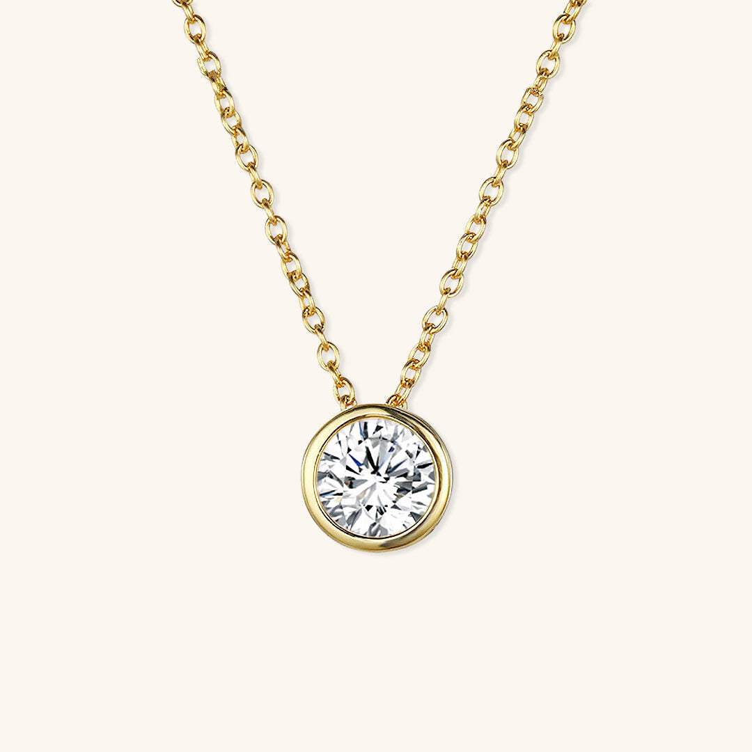 Birthstone Necklace | Gold Pendant with Sparkling Gemstone 20