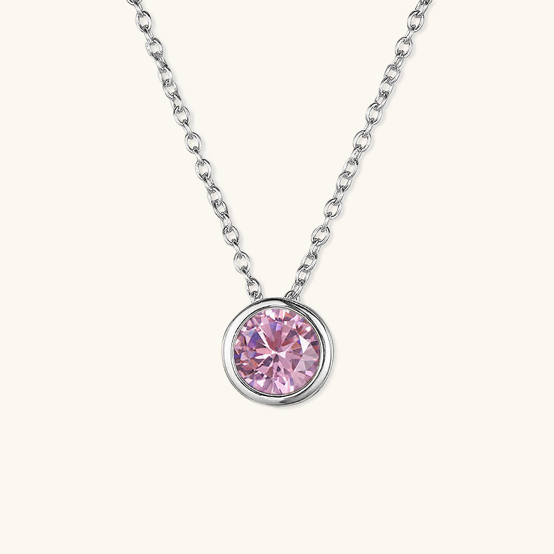 Birthstone Necklace | Gold Pendant with Sparkling Gemstone 22