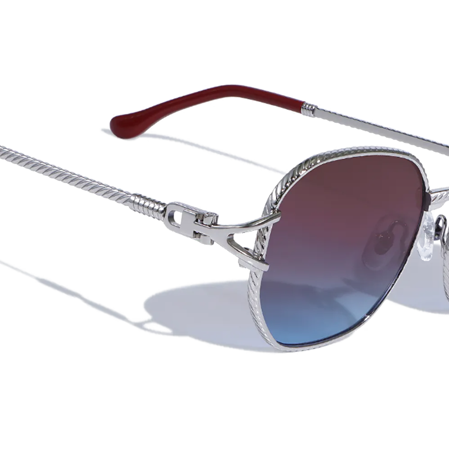 Bleu Violet Metal Sunglasses