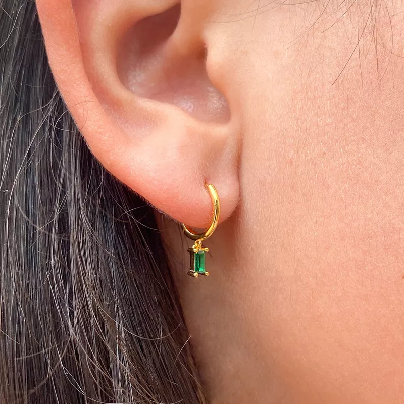 Bohemian Hoop Earrings | S925 Sterling Silver with Colorful Accents 2