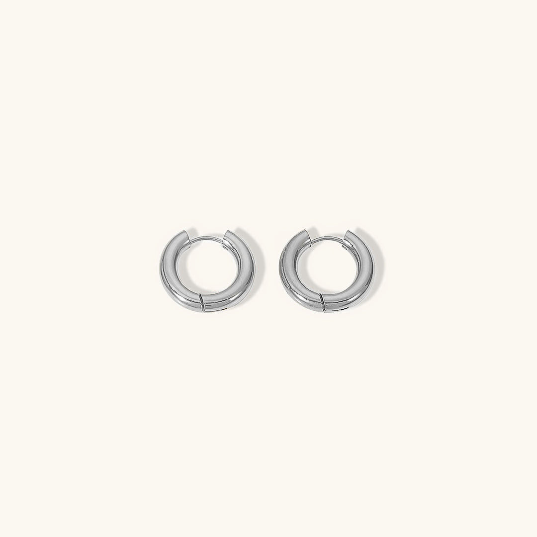 Bold Round Hoops | Ethically Sourced 18k Gold-Plated Stainless Steel 5