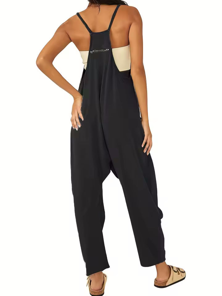 Casual Loose Cotton Jumpsuit 1
