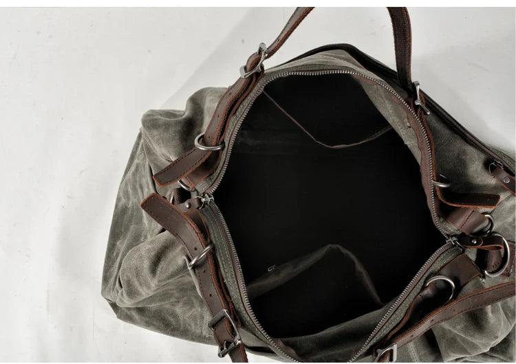 Waterproof Canvas Weekend Duffle Bag