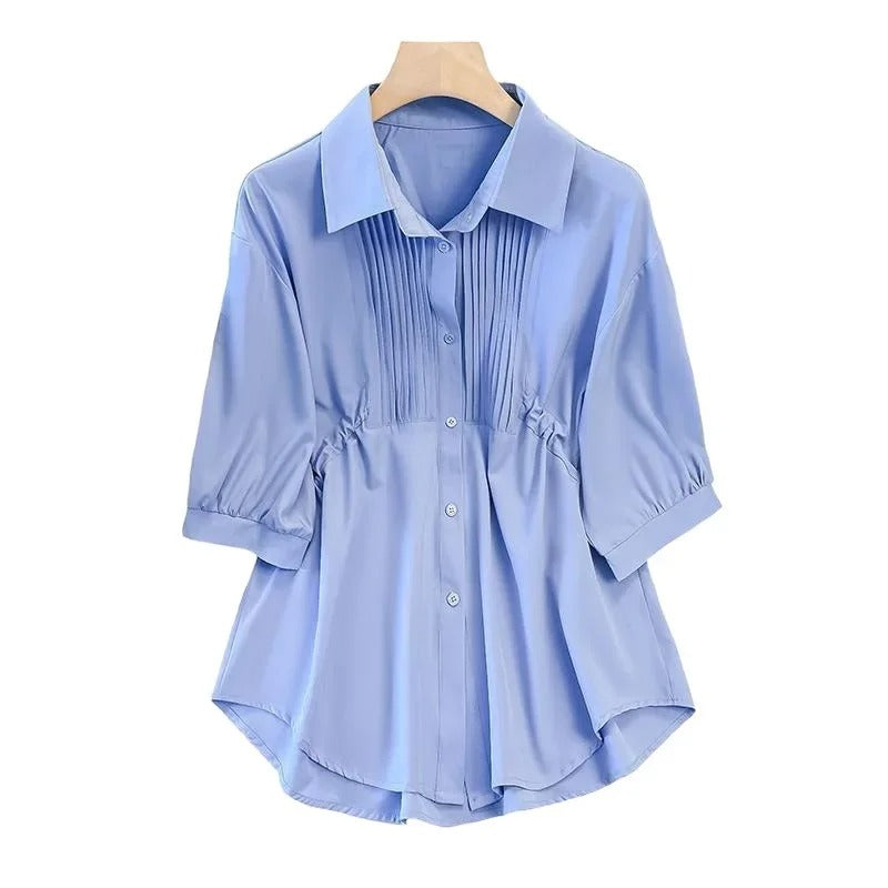 Chic Women's Long Sleeve Shirt | Cotton Linen Blend 5