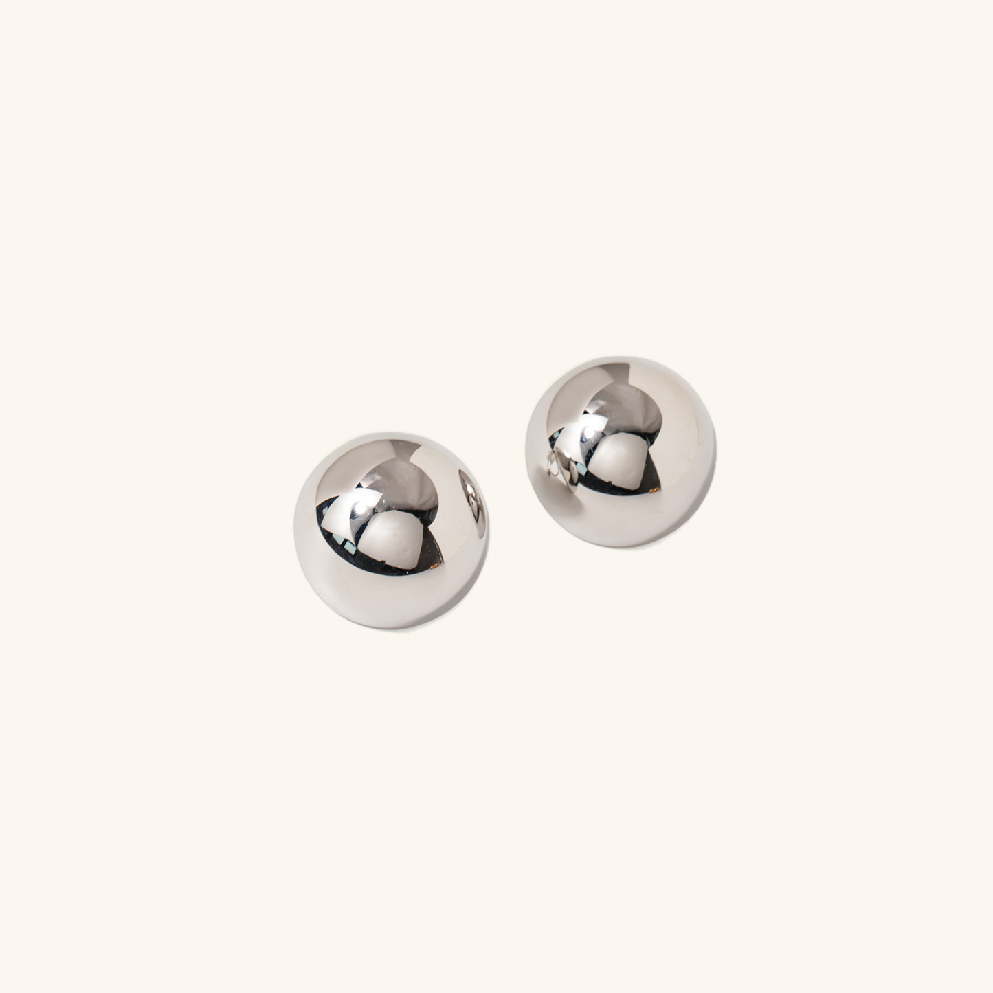 Chunky Gold Stud Earrings | Hypoallergenic 18k Gold with Timeless Design 2