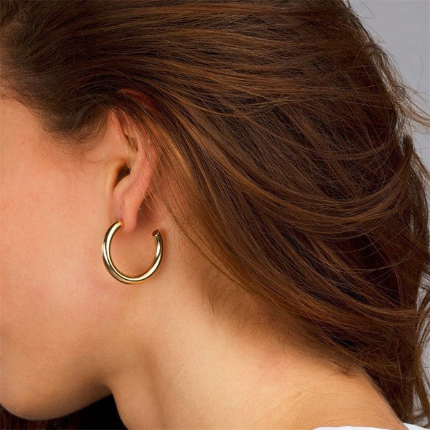 Classic Hoop Earrings | Tarnish-Free Stainless Steel with Secure Closure 3