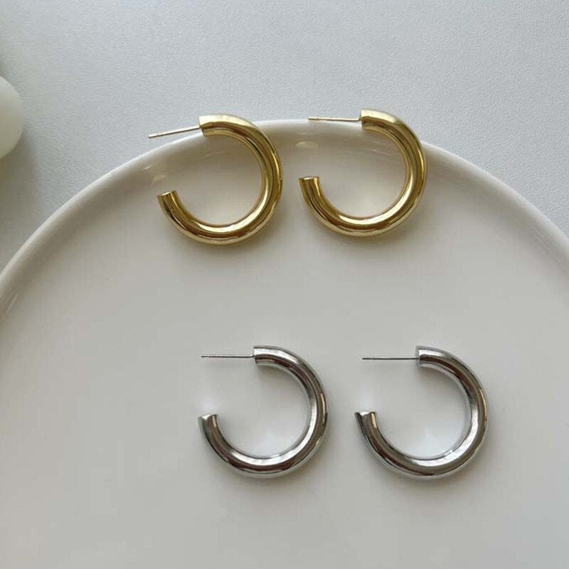 Classic Hoop Earrings | Tarnish-Free Stainless Steel with Secure Closure 6