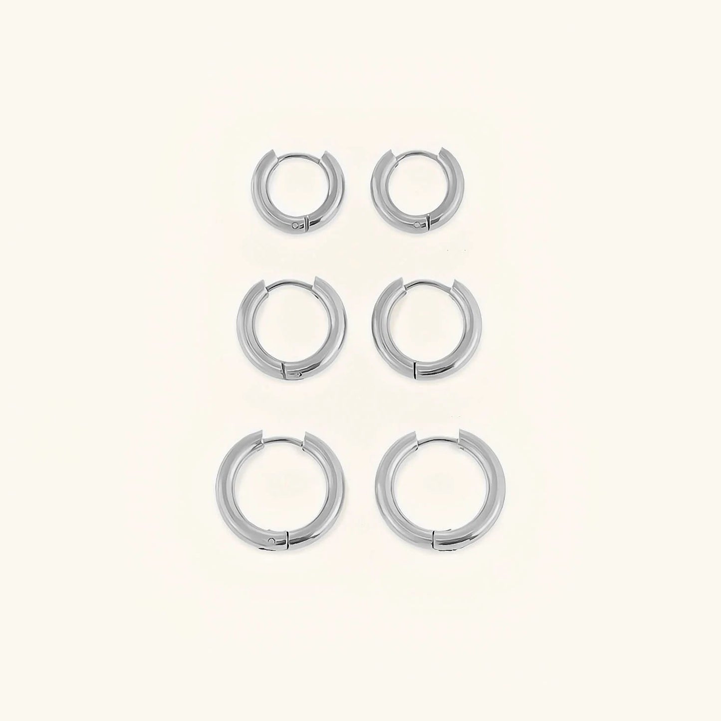 Classic Round Hoops | Ethically Sourced Stainless Steel-Plated 14k Gold 9