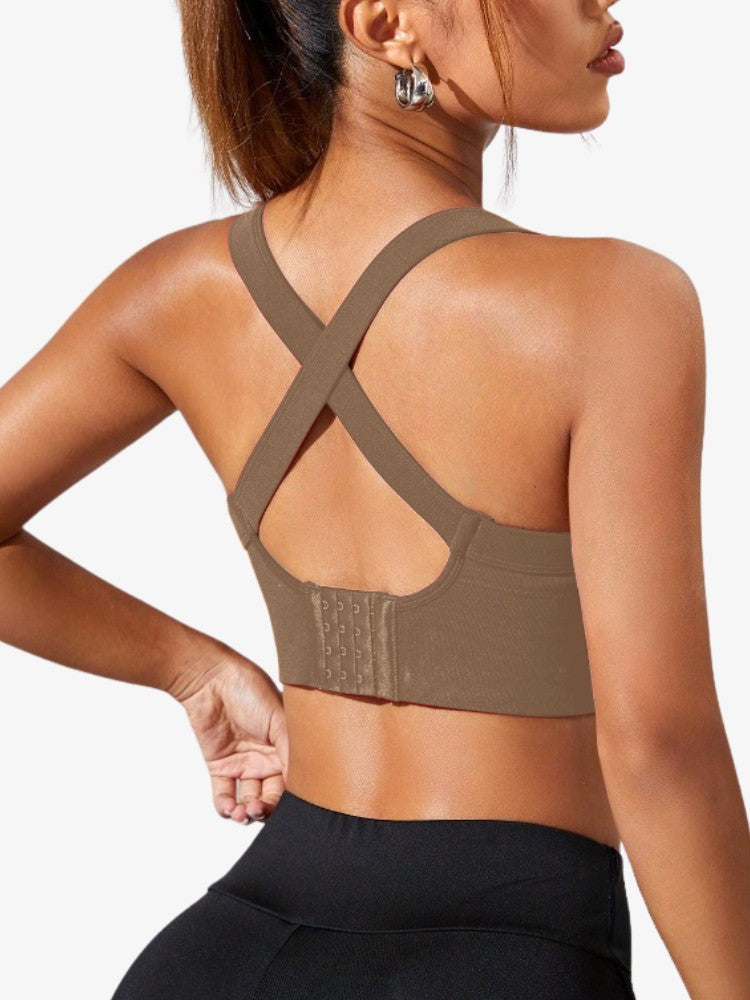 Cross Back Sports Bra | Breathable Comfort with Stylish Design 5