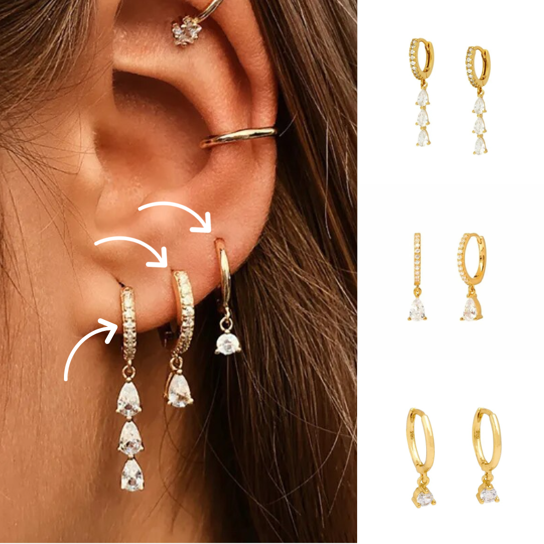 Dainty Earring Set | Hypoallergenic Surgical Stainless Steel for All Occasions 5