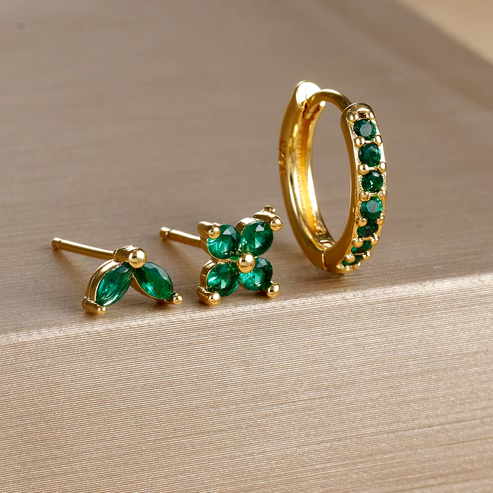 Dainty Earring Set | Mix and Match Stainless Steel Hoops and Studs 4