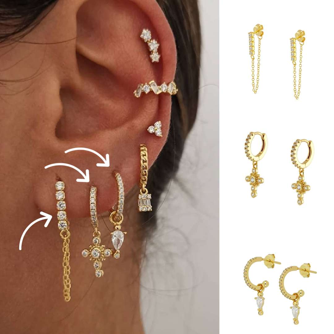Dainty Earring Set | Surgical Stainless Steel 316L for All Occasions 0