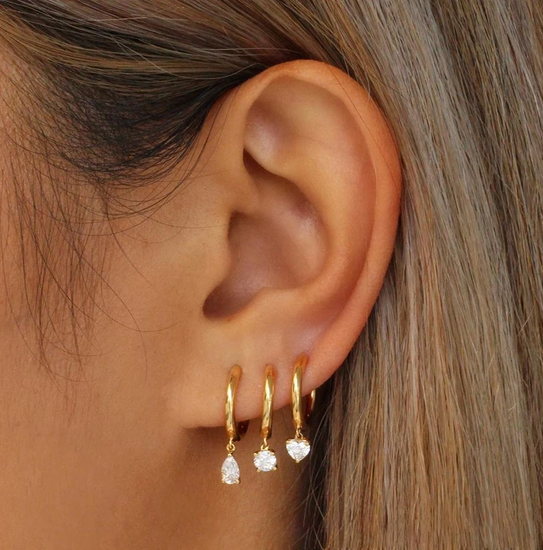 Dainty Earrings for Women | Hypoallergenic Surgical Stainless Steel Set 1