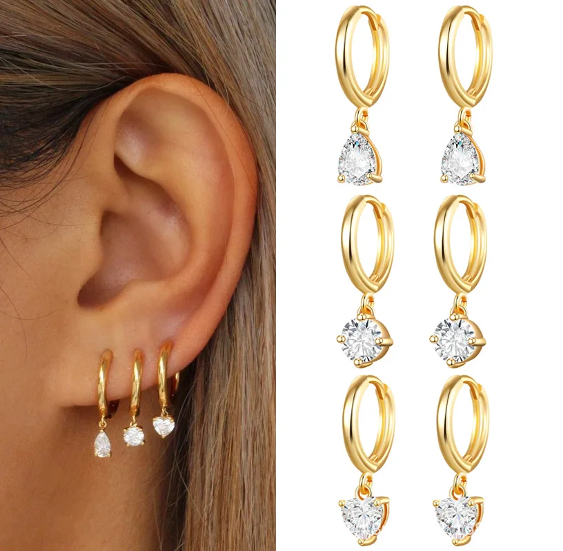 Dainty Earrings for Women | Hypoallergenic Surgical Stainless Steel Set 2