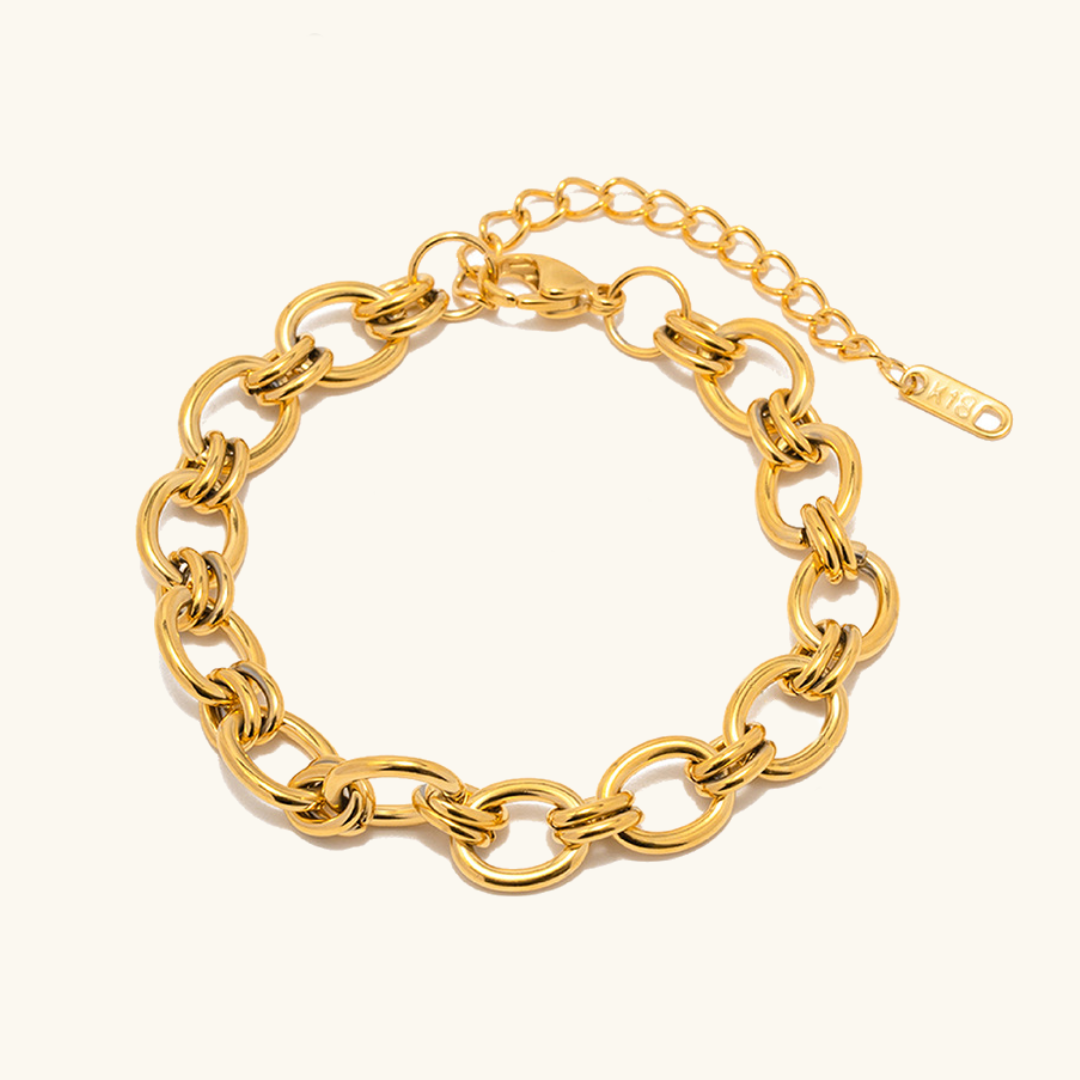Dainty Gold Bracelet | Waterproof 18k Stainless Steel with Hypoallergenic Design 0