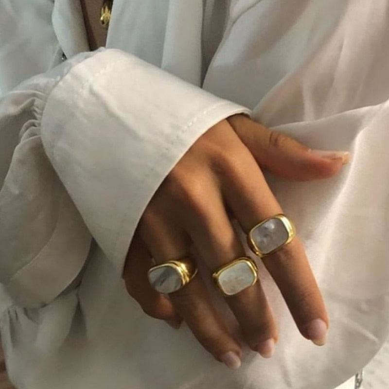 Dainty Opal Ring | 18K Stainless Steel, Tarnish Resistant 3