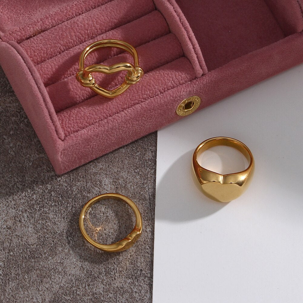 Dainty Stacking Ring | 18K Stainless Steel, Tarnish Resistant 3