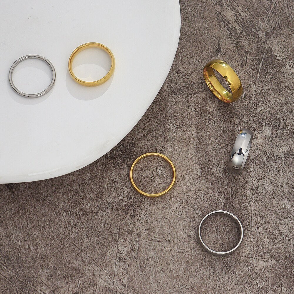 Dainty Stacking Ring | 18K Tarnish-Resistant Stainless Steel 2