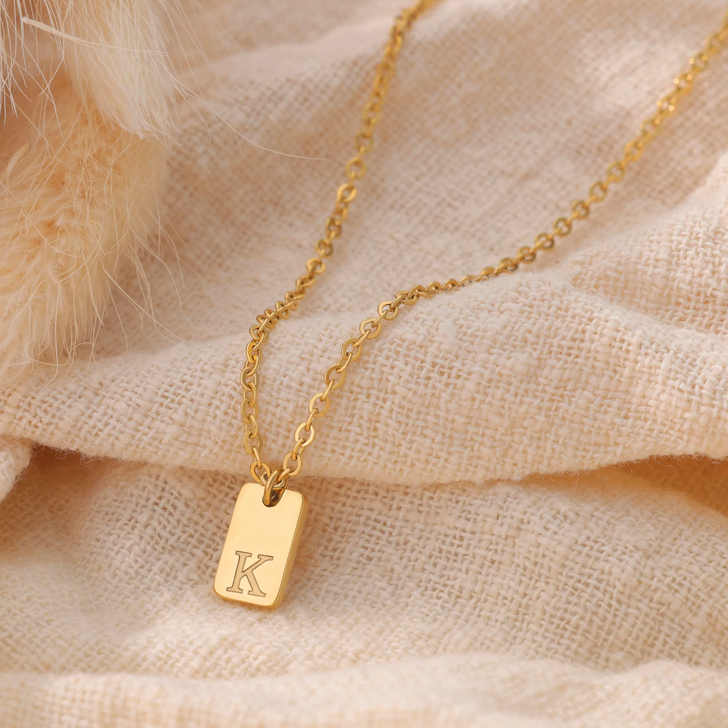 Dainty Tag Necklace | Personalized Stainless Steel with Adjustable Length 4