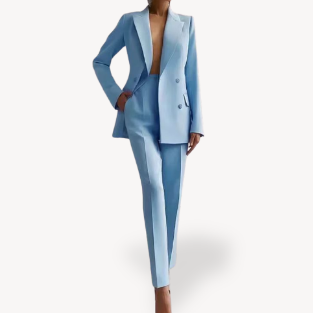 Double-Breasted Blazer Suit 2