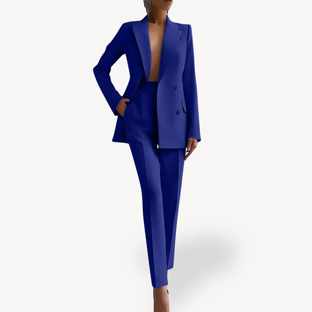 Double-Breasted Blazer Suit 3