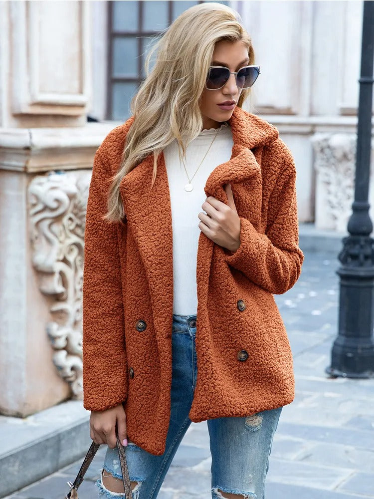 Double-Breasted Teddy Coat 1
