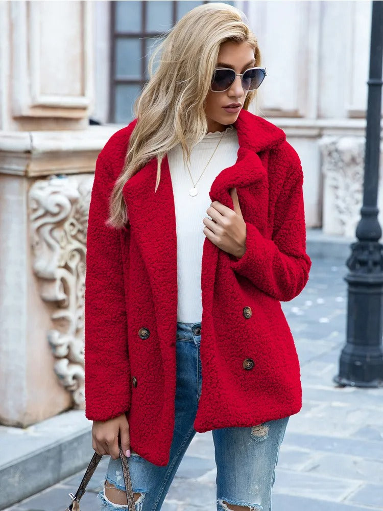 Double-Breasted Teddy Coat 6