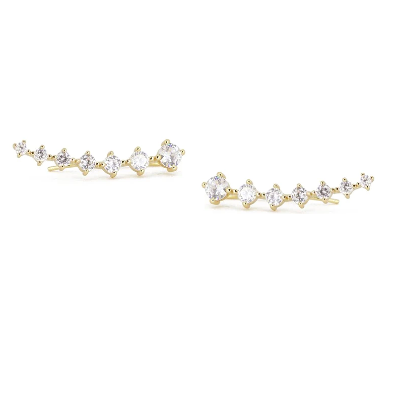 Ear Climber Earrings | Hypoallergenic S925 Sterling Silver, Elegant Design, Versatile Sizes 0