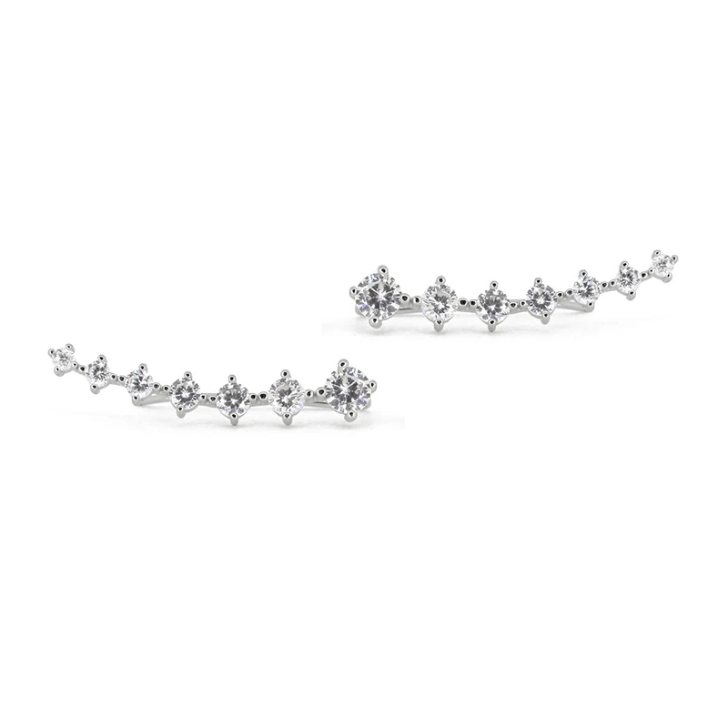 Ear Climber Earrings | Hypoallergenic S925 Sterling Silver, Elegant Design, Versatile Sizes 4