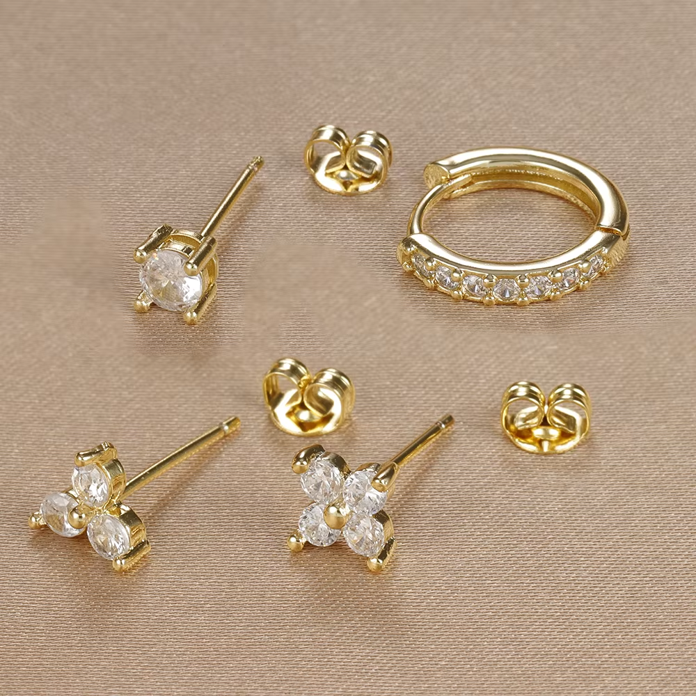 Earring Set | 4-Pair Dainty Collection for Versatile Styling 3