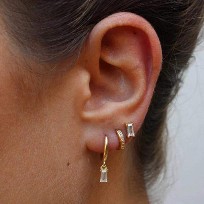 Earring Set | Hypoallergenic Stainless Steel with 3 Stylish Pairs 1