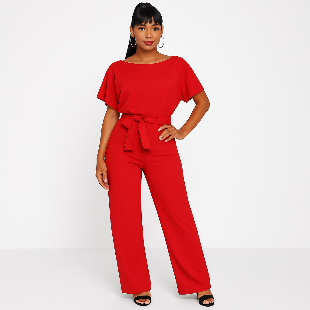 Elegant Jumpsuit for Women with Adjustable Belt | Flattering Fit for Day and Night 10
