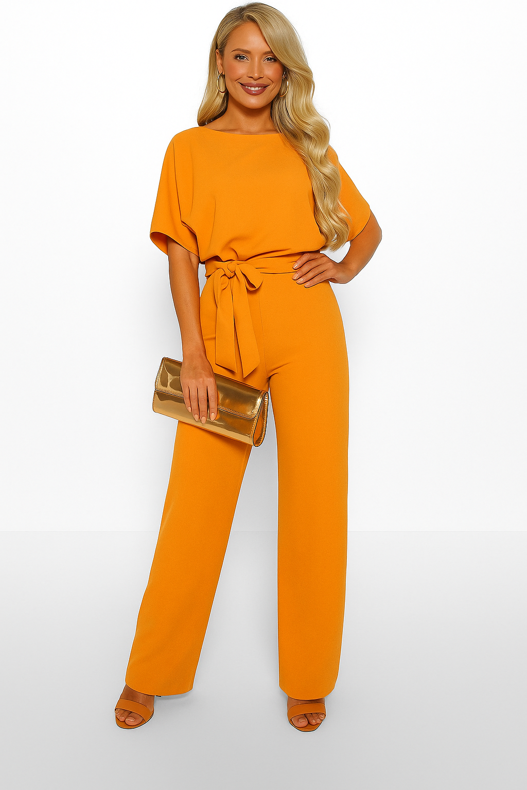 Elegant Jumpsuit for Women with Adjustable Belt | Flattering Fit for Day and Night 11