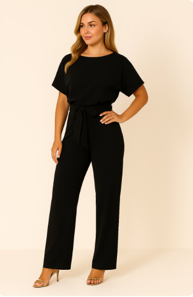 Elegant Jumpsuit for Women with Adjustable Belt | Flattering Fit for Day and Night 4
