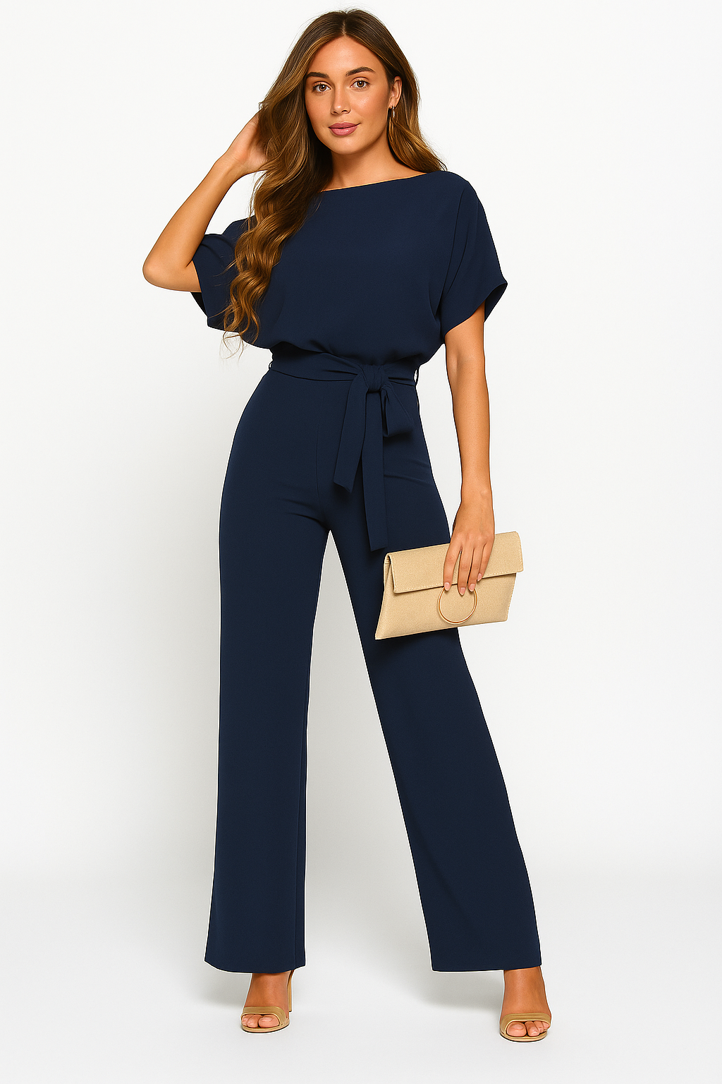 Elegant Jumpsuit for Women with Adjustable Belt | Flattering Fit for Day and Night 8