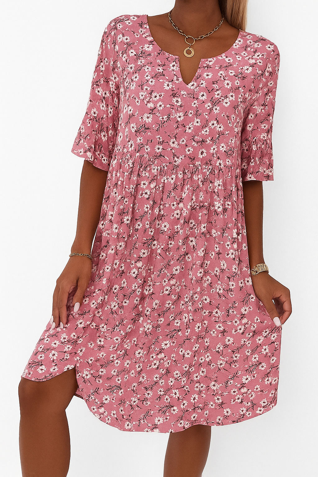 Floral Women's Dress | Elegant Flowing Design for Summer & Events 2