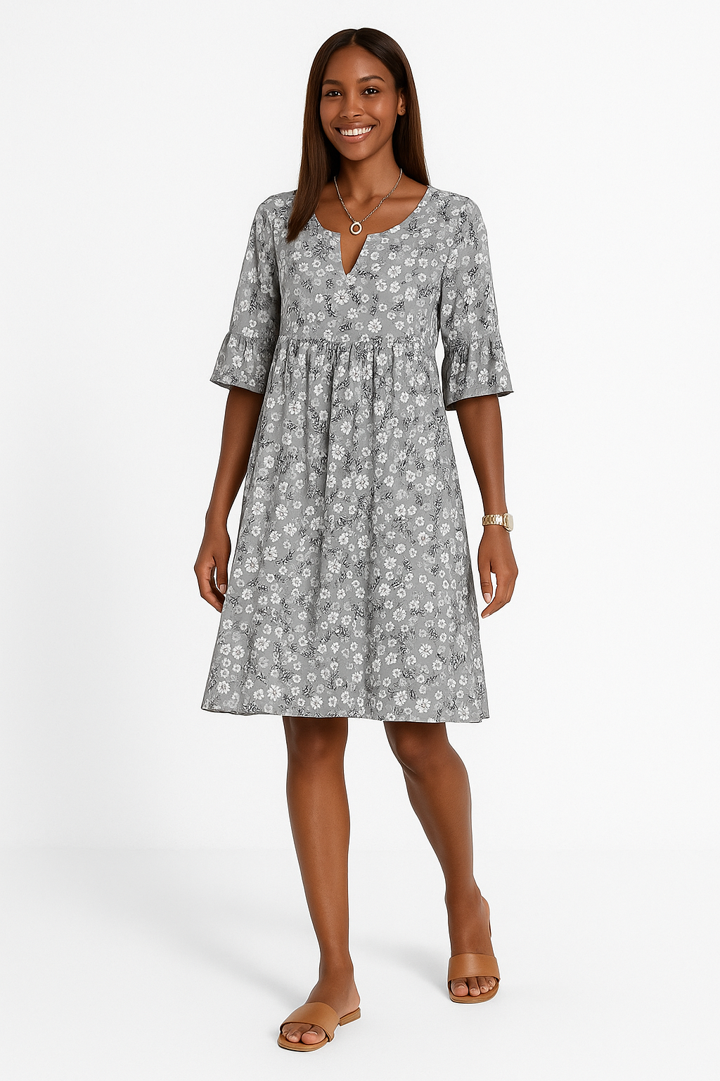 Floral Women's Dress | Elegant Flowing Design for Summer & Events 6