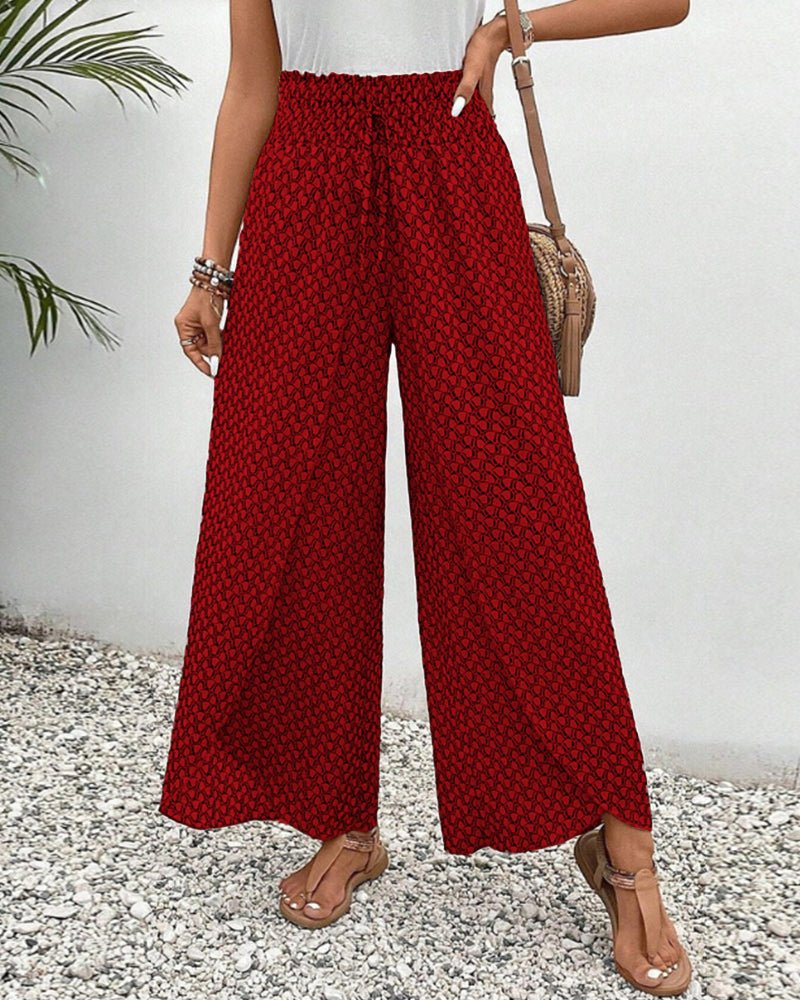 Flowing Printed Trousers | Stylish Comfort with Versatile Fit 4