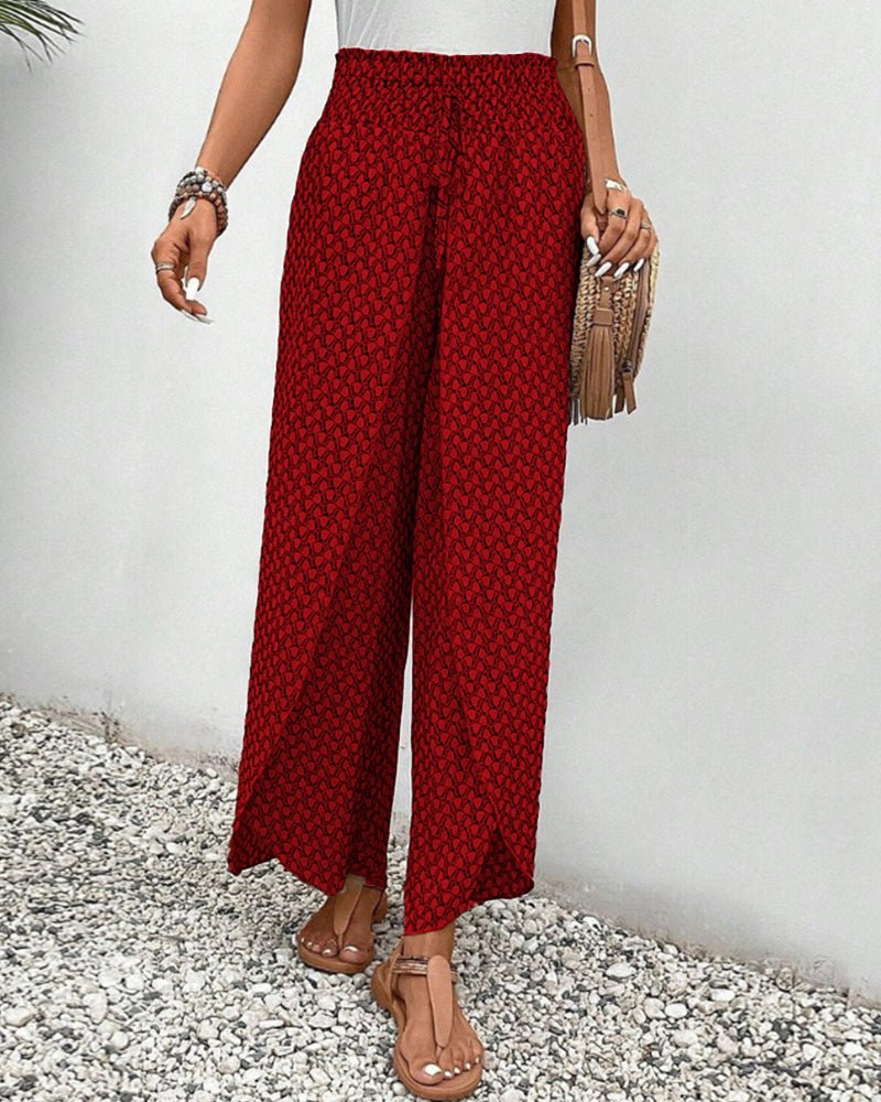 Flowing Printed Trousers | Stylish Comfort with Versatile Fit 5