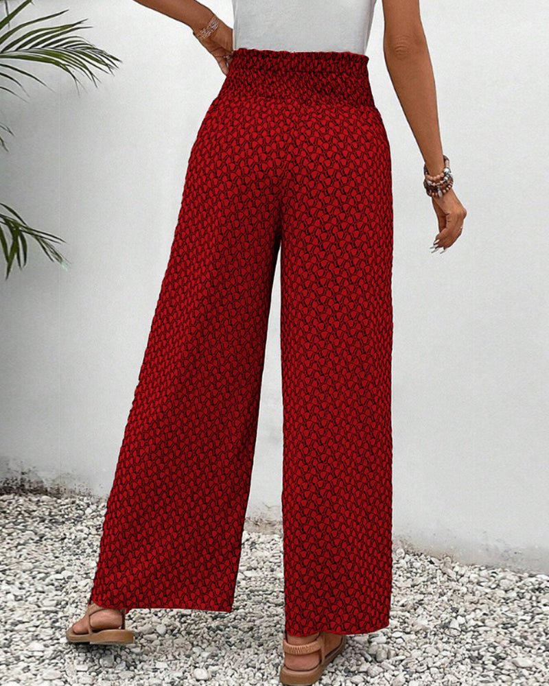 Flowing Printed Trousers | Stylish Comfort with Versatile Fit 7