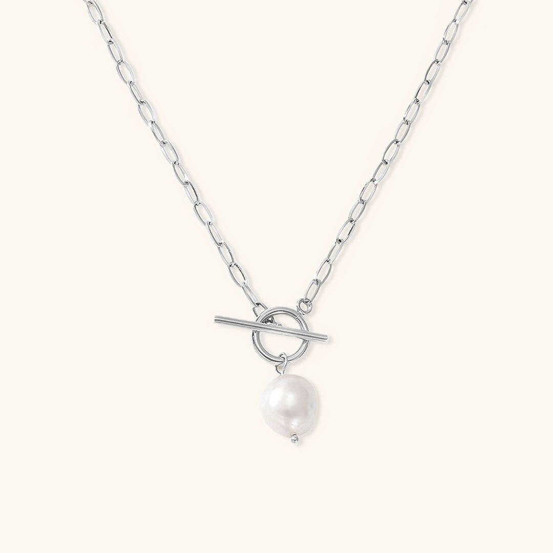Freshwater Pearl Necklace | Waterproof Gold Chain with Elegant Design 6