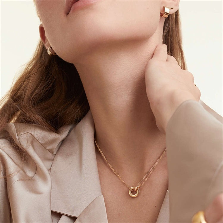 Gold Chain Necklace | Stylish 14k Gold-Plated Design with Extension 2